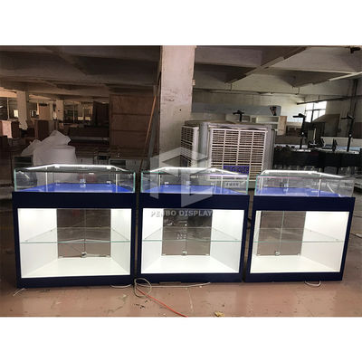 8mm Glass Cigarette Shop Display Furniture Veneered 16mm Thick MDF