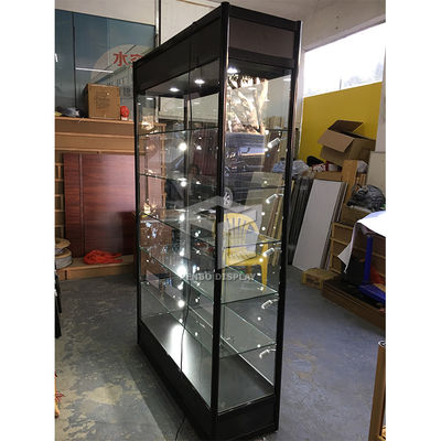 Lockable 8mm Tempered Glass Display Showcase Cabinet 120cm Long