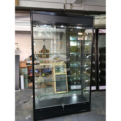 Lockable 8mm Tempered Glass Display Showcase Cabinet 120cm Long