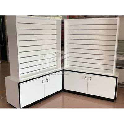 OEM Mobile Phone Display Showcase MDF 16mm Thick Phone Store Decoration