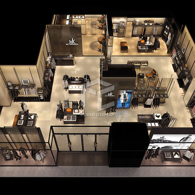 Ecological Garment Store Furniture 3mm Thick MDF Simple Style