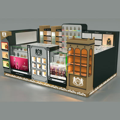 OEM Skincare Display Shelves 12mm Thick MDF Cosmetic Shop Display