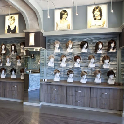 ODM T5 LED Store Wall Mounted Wig Display Stick Veneering