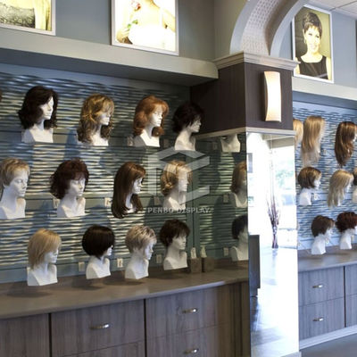 ODM T5 LED Store Wall Mounted Wig Display Stick Veneering