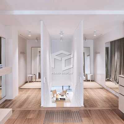 MDF Clothes Display Stand garment Store Furniture Installation Service