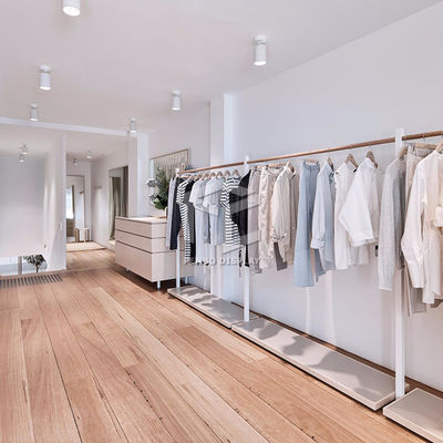MDF Clothes Display Stand garment Store Furniture Installation Service