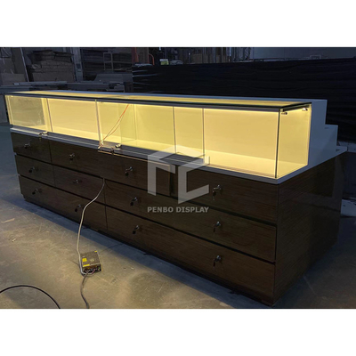 Plywood Eyewear Display Stand For Vape Shop Furniture
