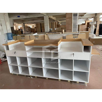 Modern Custom Ladies Garment Shop Display Counter Stainless Steel Material