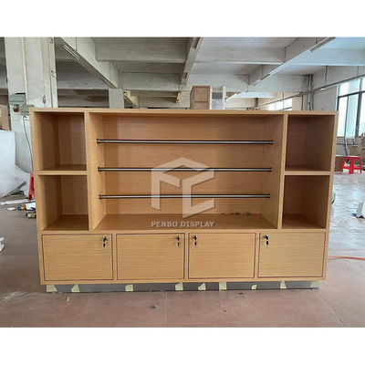 Gold Metal Retail Clothing Shop Display Furniture Shop Fitting Racking