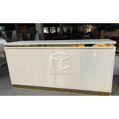 Modern Custom Ladies Garment Shop Display Counter Stainless Steel Material