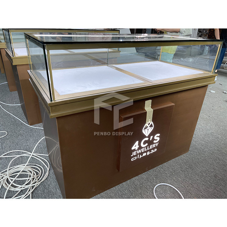 1200mm Jewelry Display Cabinet Counter OEM Metal Frame