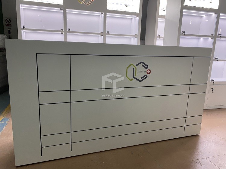 Glass Cases Jewelry Shop Furniture MDF 16mm Thick 1000mm High