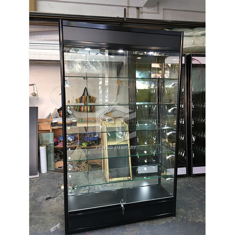 Lockable 8mm Tempered Glass Display Showcase Cabinet 120cm Long
