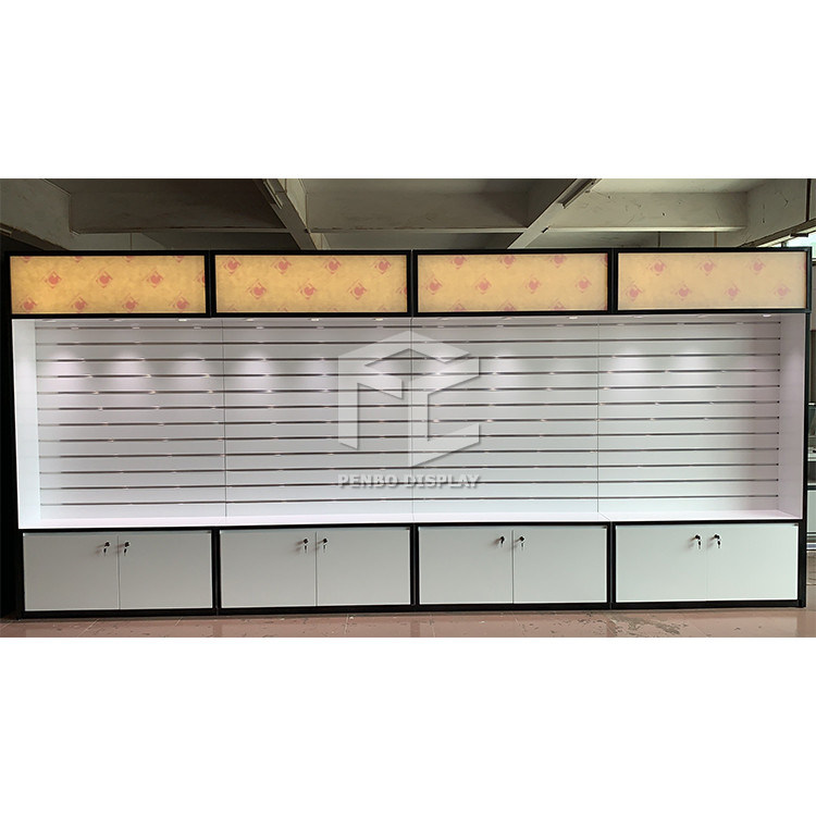 6pcs Wall Mobile Phone Display Showcase Counter With T4 LED Lighting