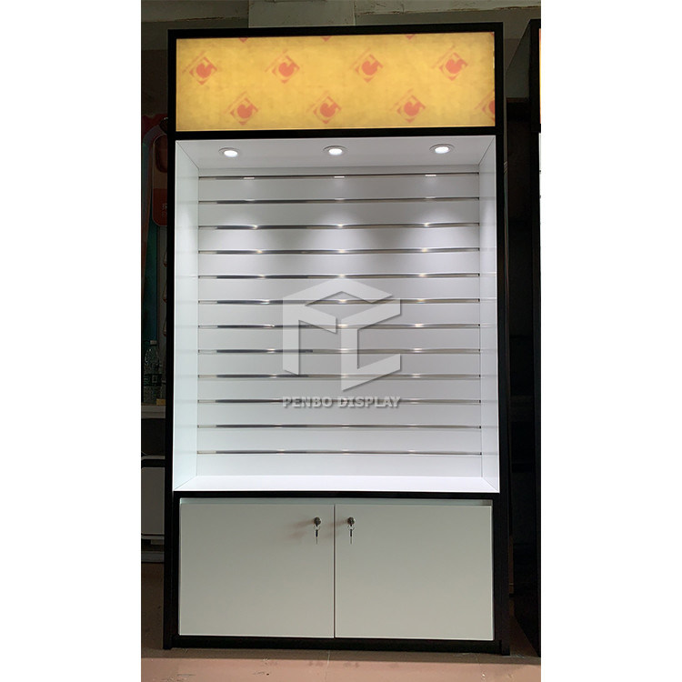 OEM Mobile Phone Display Showcase MDF 16mm Thick Phone Store Decoration