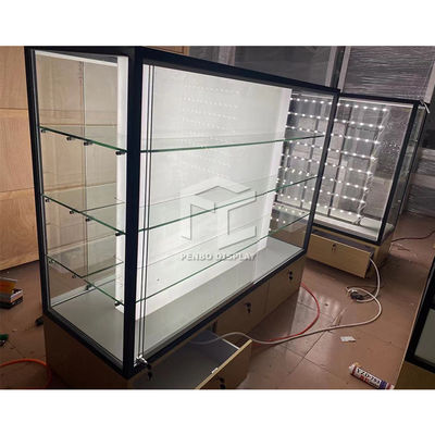 Interno a piena vista Frameless del negozio di gioielli del Governo di vetro della vetrina dell'esposizione di parete